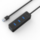 Orico W5PH4-U3-V1-BK-BP 4 Ports USB 3.0 HUB Black